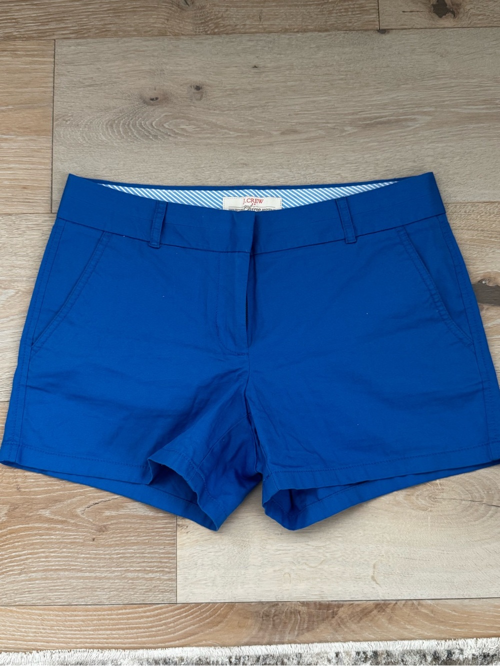 J. Crew Bright Blue Women's Chino Bermuda Shorts